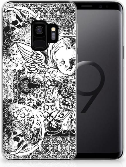 Silicone Back Case Samsung Galaxy S9 Skulls Angel