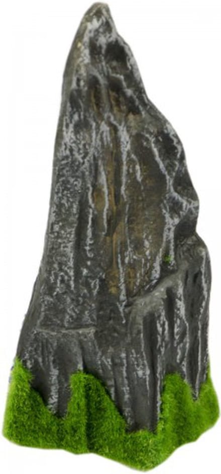 Aquariumornament - Decoratie aquarium - Rots met mos - 19x9x7 cm