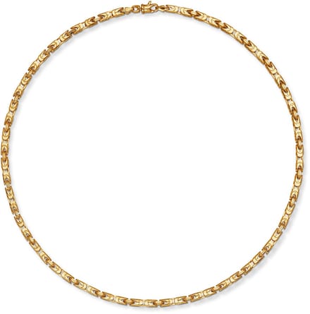 Glow 102.8256.50 Unisex Ketting Koning 3 mm 50 cm Goudkleurig