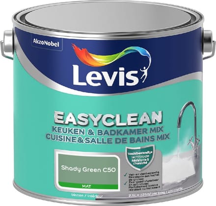 Levis - Easyclean Keuken & Badkamer Mix - Shady Green C50 - Mengverf - 2,5 L
