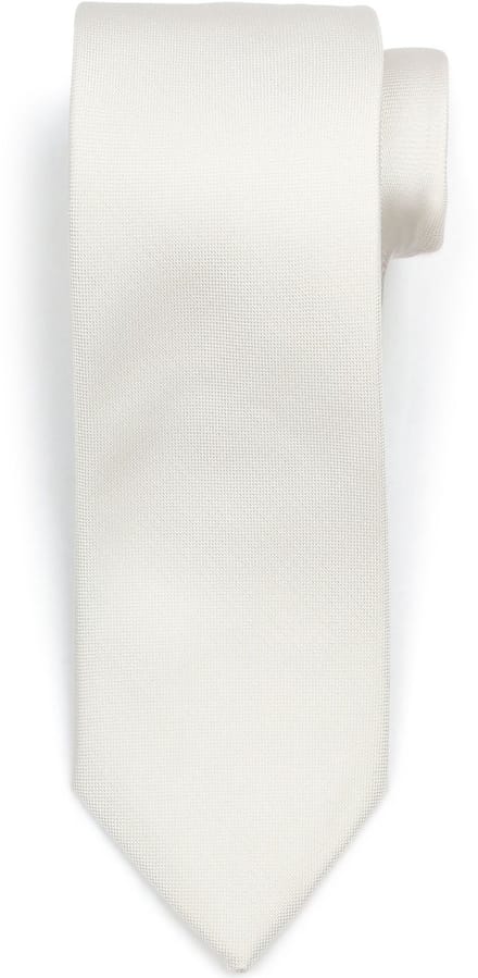 Suitable zijden stropdas Off White - Effen - Heren das