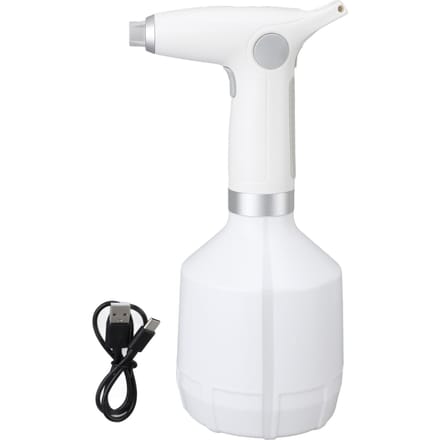 Elektrische Spuitfles 1L USB Oplaadbaar Multifunctioneel met Verstelbare Spuitmond Elektrische Plant white