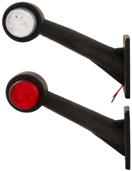LED breedtelampen set 45 graden L+R - TRAILERGEAR