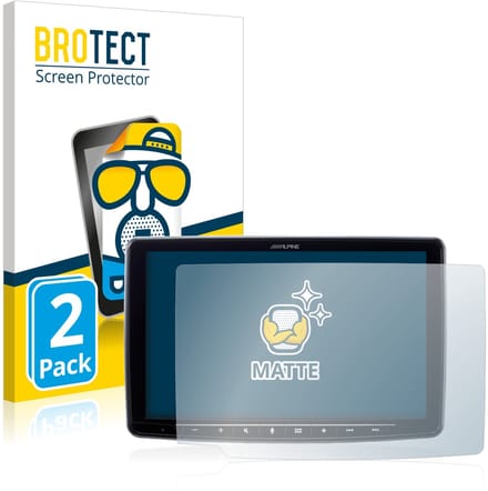 BROTECT - Screenprotector voor Alpine iLX-F903D 9" - Folie Beschermfolie matte 2 Stuks