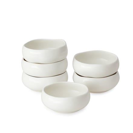 Almina Diva Soepkommen Set – 6 Stuks – Ø 13 cm – Porselein – Voor Soep, Snacks & Desserts