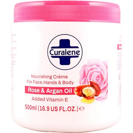 Curalene Voedende CrÃ¨me Roos & Arganolie - 500ml