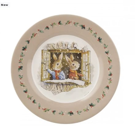 Pieter Rabbit kerst bord