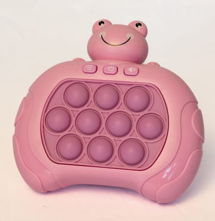 DMG Supply Pop It Game - Kikker Roze - Pop It - Pop Or Flop - Fidget Toy - 4 Spelstanden met Licht en Geluid