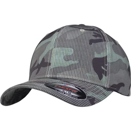 Urban Classics - Camo Stripe Flexfit pet - S/M - Grijs