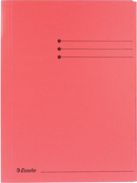 100x Esselte dossiermap rood, A4