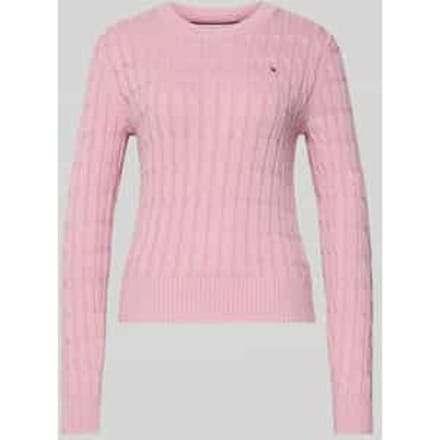 Slim fit gebreide pullover van puur katoen