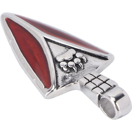 Étiquette de remplacement de fermeture éclair Pendentif breloque en acier titane Accessoires de vêtements DIY pour senior white