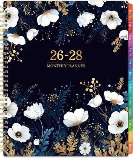 Grote Maandkalender 2026-2028 | 3-Jaar Planner met Tabs en Vak