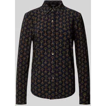 Regular fit overhemdblouse met all-over print model 'DAQUANE'