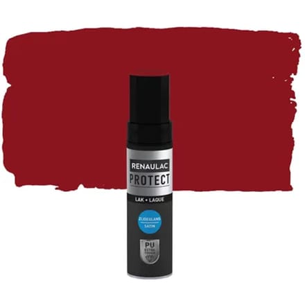 Renaulac Lak Protect - Zijdeglans - Wijnrood Ral 3005 - 12ml