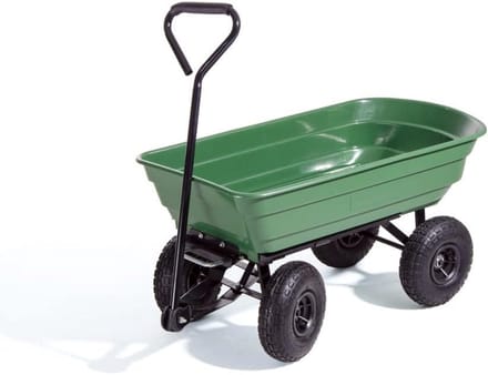 Kipwagen met 250 kg draagvermogen en opblaasbare wielen