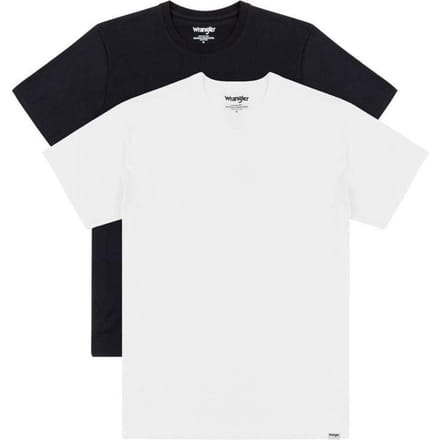 Wrangler Maat S 2PACK TEE CREWNECK - BLACK + WHITE - Mannen