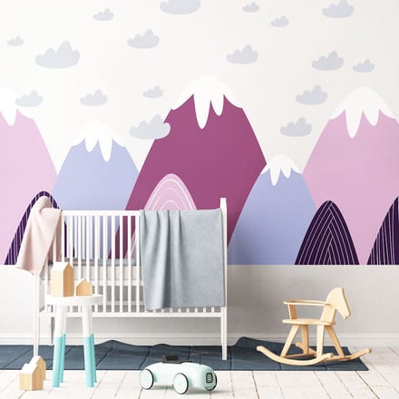 Vilka Scandinavische Bergen Kinderstickers 100 x 150 cm