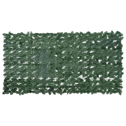 vidaXL - Balkonscherm - met - donkergroene - bladeren - 200x100 - cm