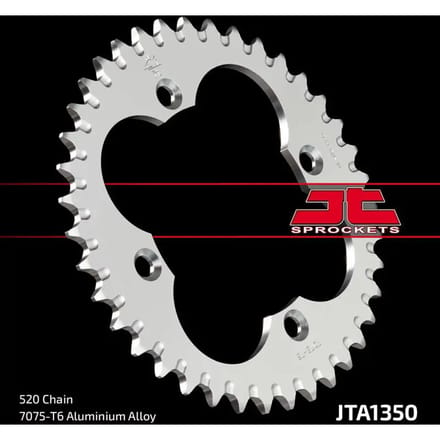 Standaard aluminium motorwiel kroon JT Sprockets 520