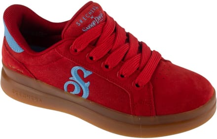 Skechers Slip-Ins Suede Snoop Cupsole Sneaker, Vrouwen, Rood, Sneakers, maat: 40