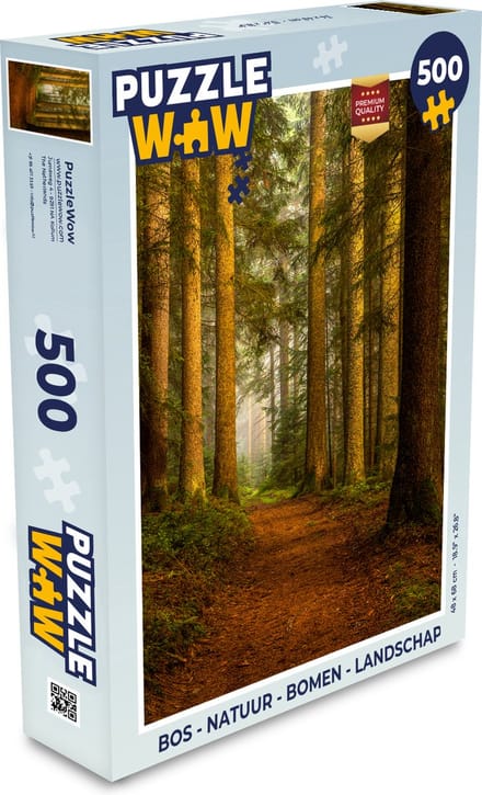 Puzzel Bos - Natuur - Bomen - Landschap - Bladeren - Legpuzzel - Puzzel 500 stukjes