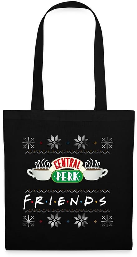 Friends Central Perk Lelijk Kerstmis Tas Van Stof Schoudertas