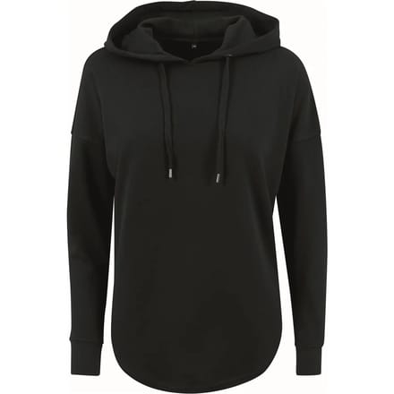 Build Your Brand - Oversized Dames Hoodie - Black maat S