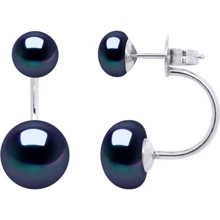 Oorbellen Duo Echte Cultuurzoetwaterparels Knop 6 en 9 mm