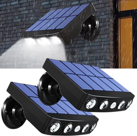 Solar buitenlamp met bewegingssensor 2 stuks – Bewegingssensor – Solar - Zonne-energie – Beveiligingslamp -