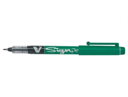 Pilot Fineliner V-Sign Pen groen