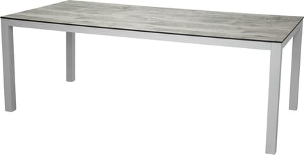 Llama eettafel tuin witgrijs.