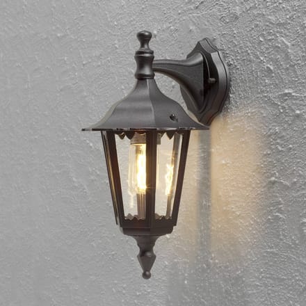 Konstsmide Firenze - Wandlamp neerwaarts 39cm - 230V - E27 - matzwart