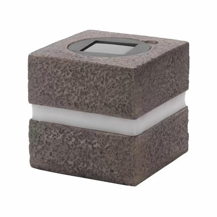 Volteno LATE Serie - Solar Tuinlamp - Imitatie Steen - Warm Wit Licht - Automatische Sensor