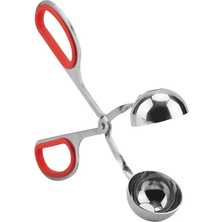 Stainless Steel NOn sticky Meatballs Rice Balls Clip Maker Mold Kitchen Tool (Red) rood