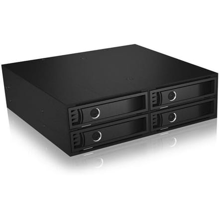 ICY BOX CY BOX IB-2242SSK Back Plane für 4x 2,5 SATA/SAS Festplatten/SSDs in 1x 5,25 S