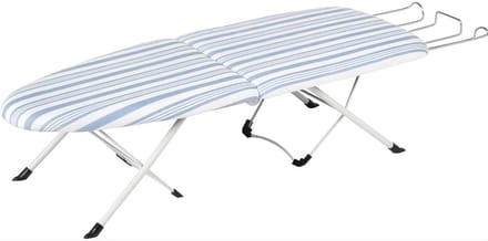 DnA® Tafelstrijkplank - Strijkplanken - Strijkdeken - Strijktafel - Blauw/Wit - 81cm x 31cm x 18cm