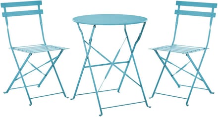 FIORI - Bistroset voor 2 - Turquoise - Staal