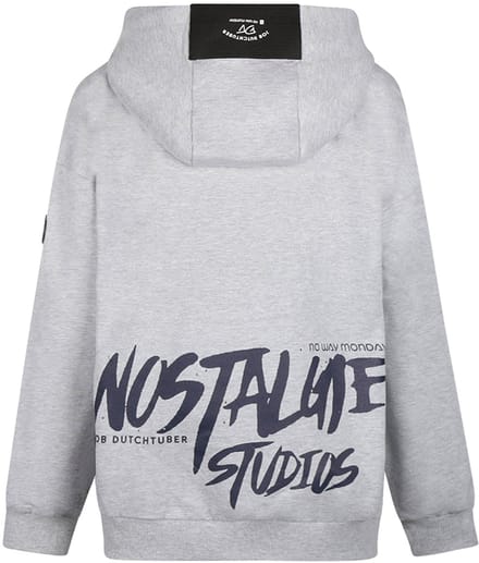 No Way Monday Grey melee Hoodie Sweater