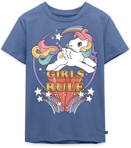 My Little Pony Retro Girls Rule Statement Premium T Shirt Kinderen