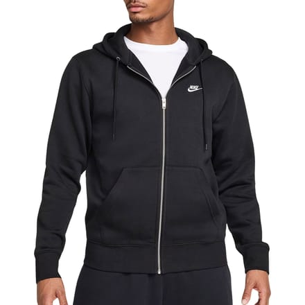 Nike Club Fleece Jas Met Capuchon Zwart K010