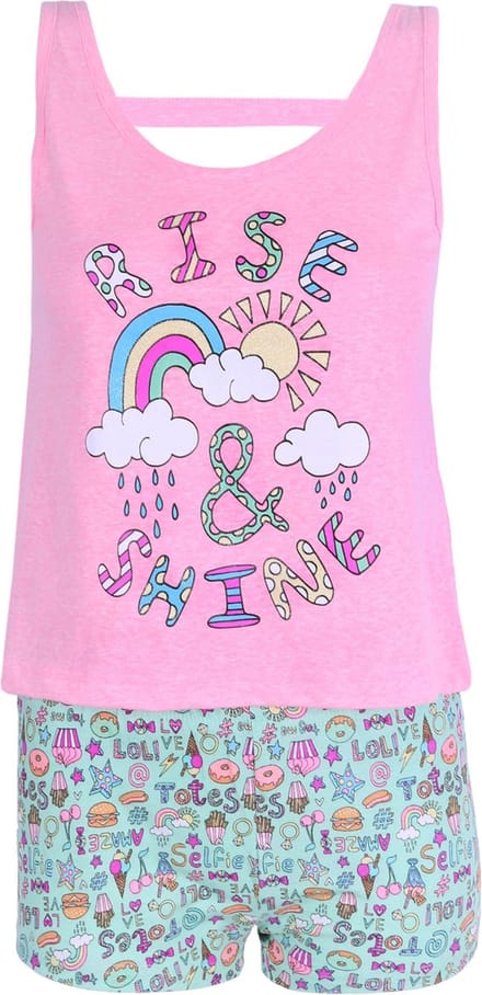 Roze pyjama RISE&SHINE