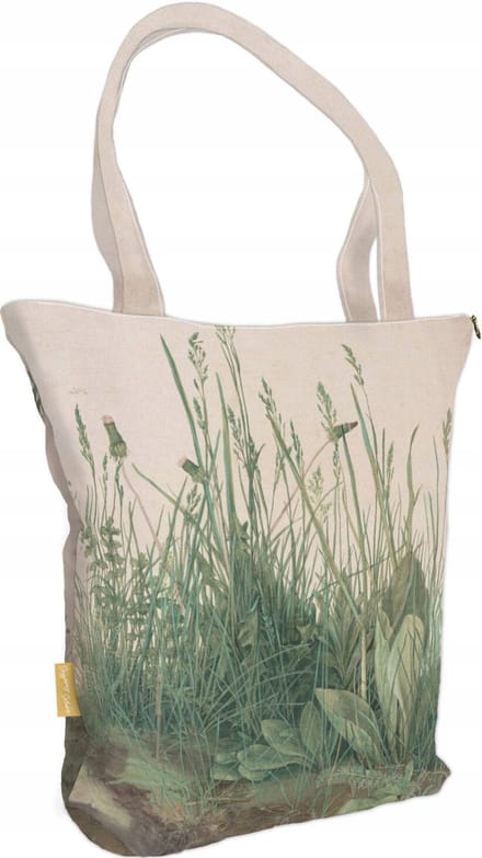 Shopper met Albrecht Dürer 'Study Traw' print