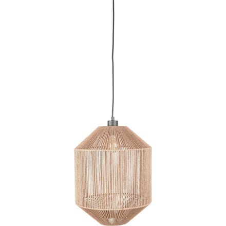 LABEL51 Ibiza Hanglamp - Naturel - Stof - 1-Lichts Cilinder