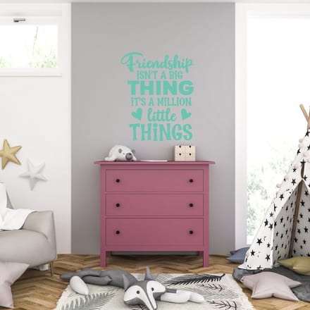 Muursticker - Friendship - 58 x 70 - Mint