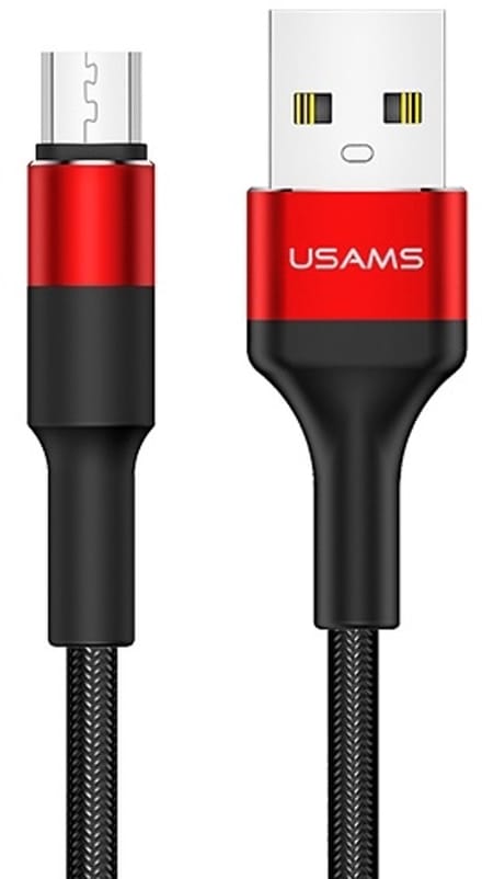 USAMS U5 Serie - Micro USB Kabel - 1,2m - Rood - Snelladen