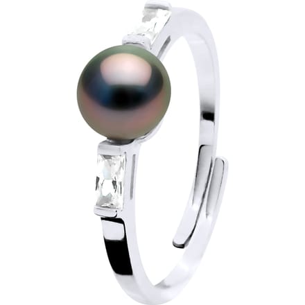 Ring Sieraden - Echte Gecultiveerde Tahiti Parels Rond 8-9 mm