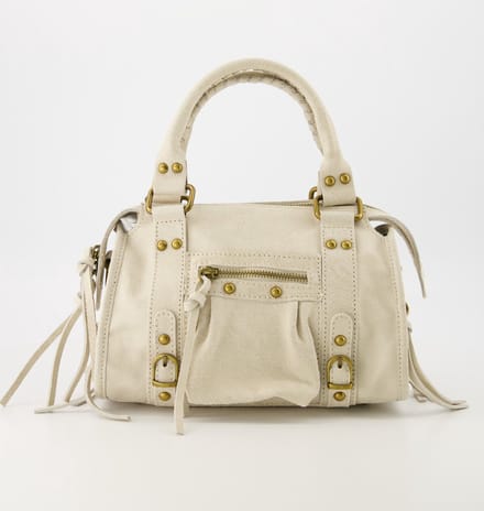 Handtas - Rina - Spazzolato - Echt leer - Beige Ecru