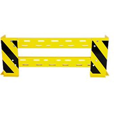 Aanrijdbeveiling-railing met hoekbeschermers, variabel 1000-1150