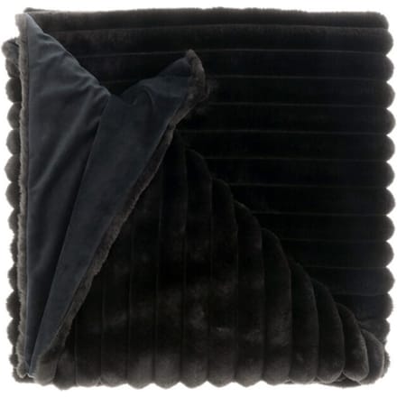 Unique Living | plaid peppe 150x200cm black